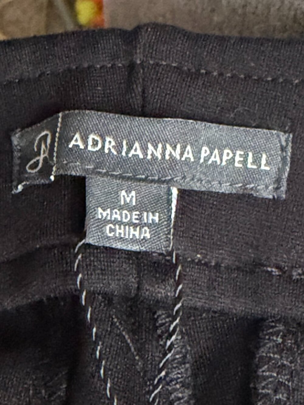 Adrianna Papell Ponte Pull-On Pants Black Medium NWT Stretch NWY - Picture 5 of 7